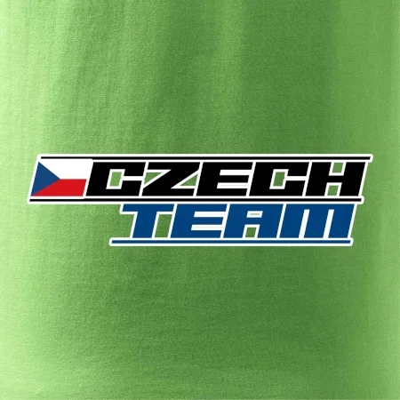 Czech team s vlajkou - Mistrovství světa v ledním hokeji 2026
