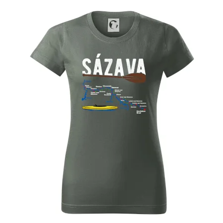 Mapa řeky Sázavy