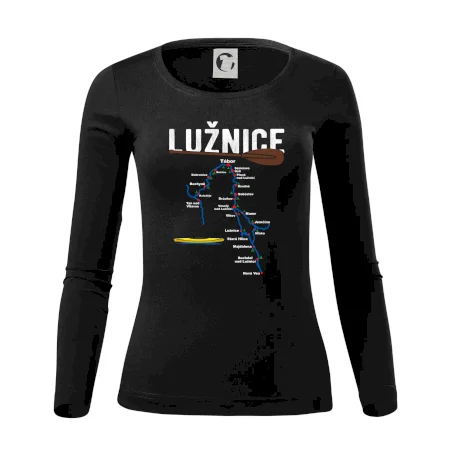 Mapa řeky Lužnice