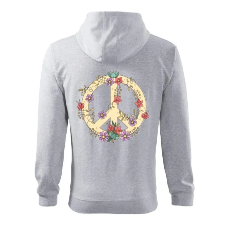 Peace symbol pískový