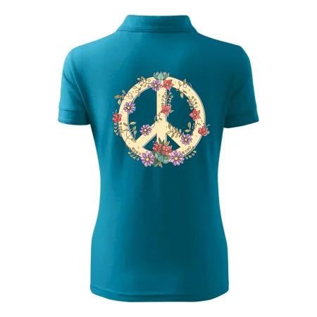 Peace symbol pískový