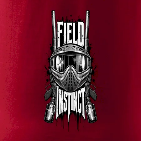 Černobílá maska field instinct paintball