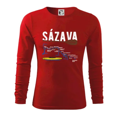 Mapa řeky Sázavy