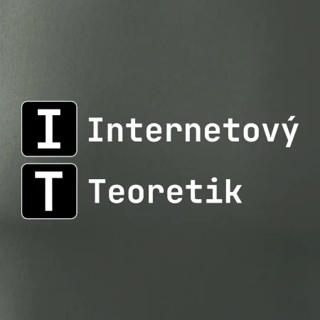 IT Nápis Internetový Teoretik