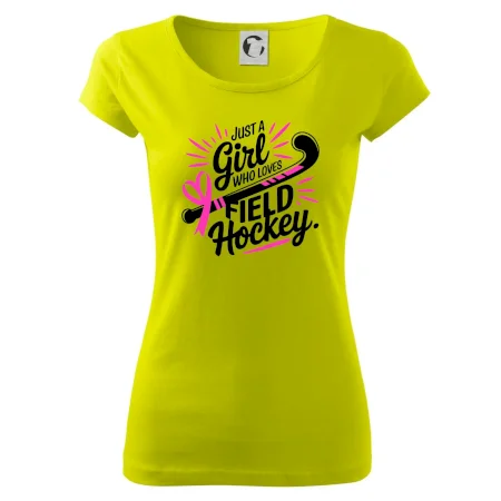 Just a girl who loves field hockey černo růžové