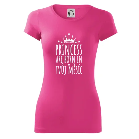 Princesses are born in (vlastní nápis měsíc narození)