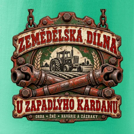 Zemědělská dílna u zapadlého kardanu