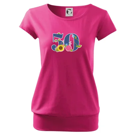 Květinové číslo kreslené - 50