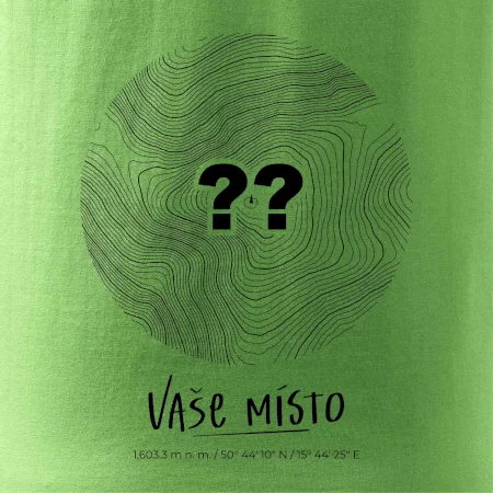 Vaše místo - vrstevnice v kruhu