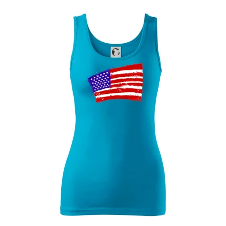 Americká vlajka ohnutá
