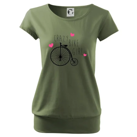 Crazy bike girl