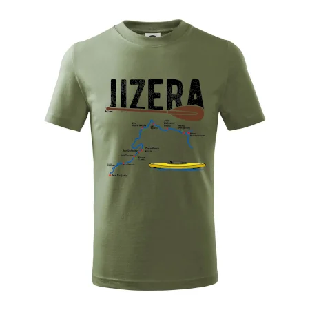 Mapa řeky Jizery