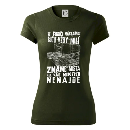 K řidiči náklaďáku buďte vždy milý
