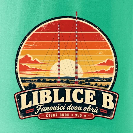 Liblice B retro odznak dvou vysílačů