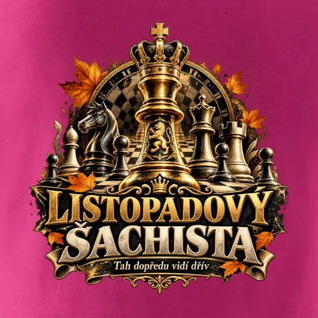 Listopadový šachista se zlatým králem