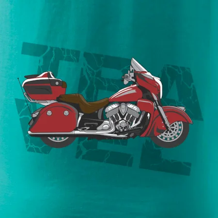 Cestovní motorka Amerika červená