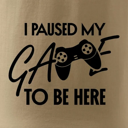 I paused my game to be here