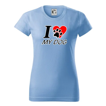 I love my dog - nápis