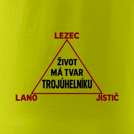 Lezec lano jistič životní trojúhelník