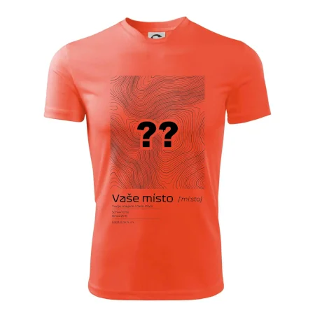 Vaše místo - vrstevnice v obdélníku
