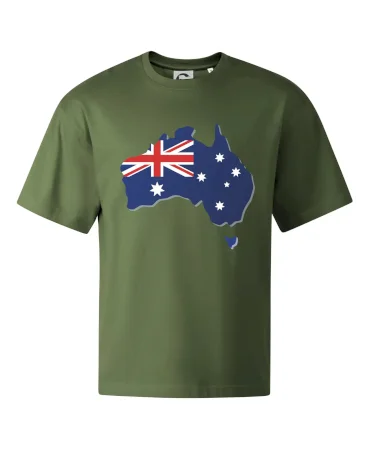 Austrálie - vlajka mapa