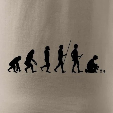 Evoluce houbař muž
