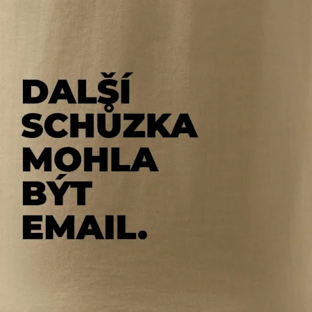 DALŠÍ SCHŮZKA MOHLA BÝT EMAIL.