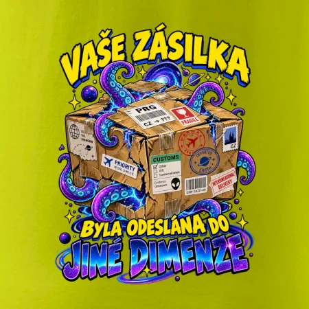 Vaše zásilka byla odeslána do jiné dimenze