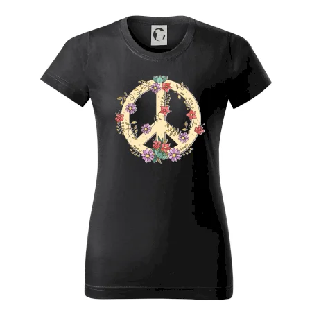 Peace symbol pískový