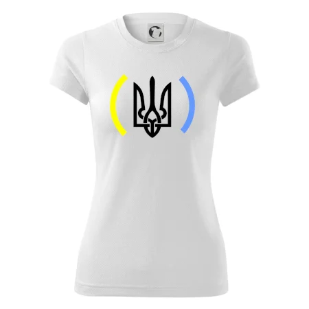 Ukrajina trojzubec s barvami