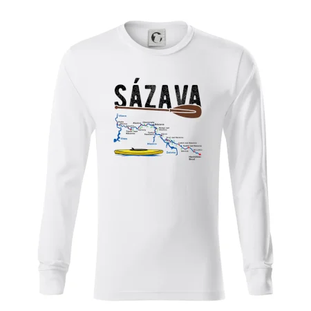 Mapa řeky Sázavy