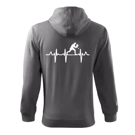 EKG stolní tenista stojící