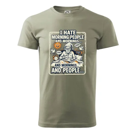 i hate morning people and mornings.... and people... - barevný obrázek