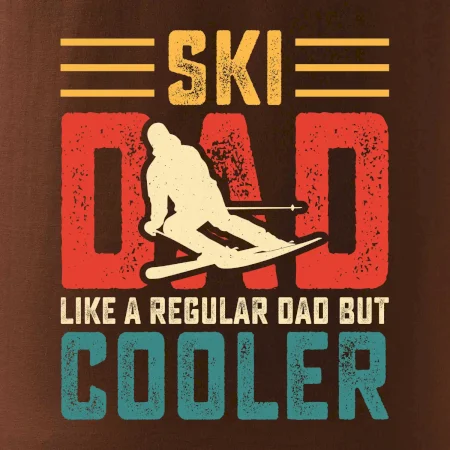 Ski dad like a regular dad but cooler
