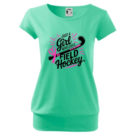 Just a girl who loves field hockey černo růžové