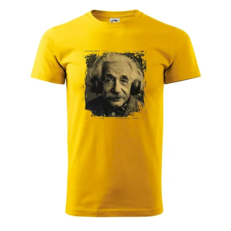 Albert se sluchátky