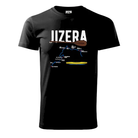 Mapa řeky Jizery