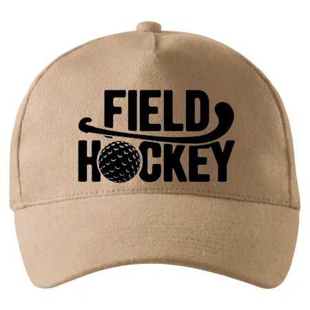 Field hockey míček a nápis