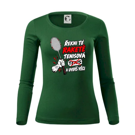 Badmintonová raketa není tenisová