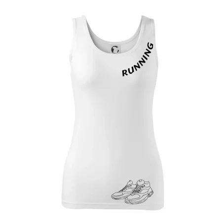 Running nápis šikmo