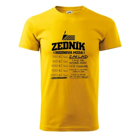 Hodinová mzda zedník