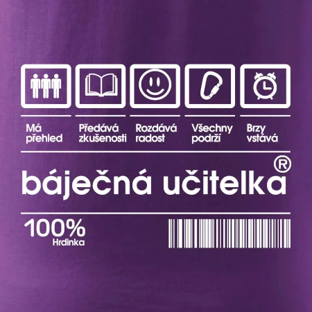 Čárový kód  - Báječná učitelka