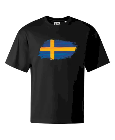 Švédská vlajka kreslená
