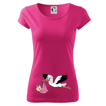 Čáp a miminko - holka (Hana-creative)