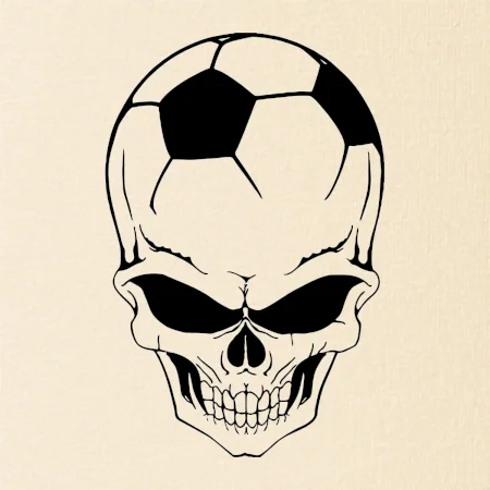 Fotbal lebka míč