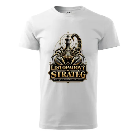 Listopadový stratég se štírem a šachovým králem