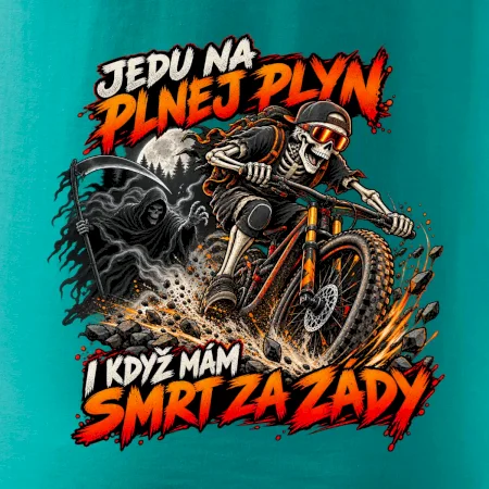 Kostlivec na horském kole ujíždí smrti
