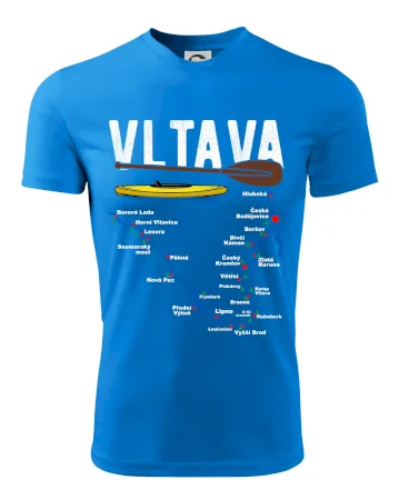Mapa řeky Vltavy