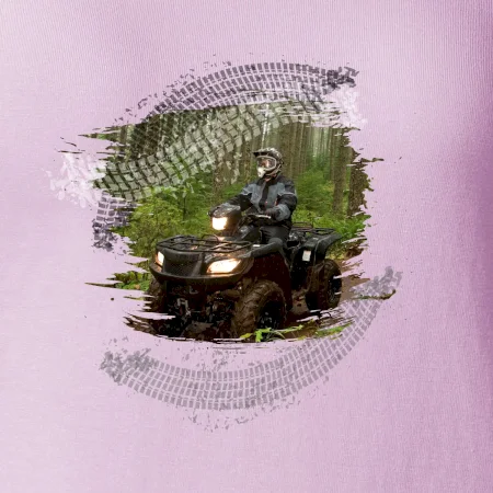 ATV čtyřkolka v lese