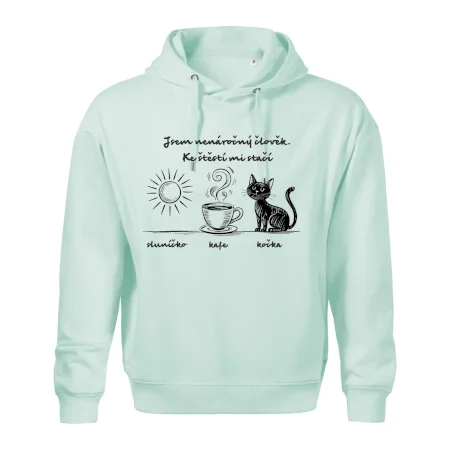 Jsem nenáročný člověk. Ke štěstí mi stačí sluníčko kafe kočka